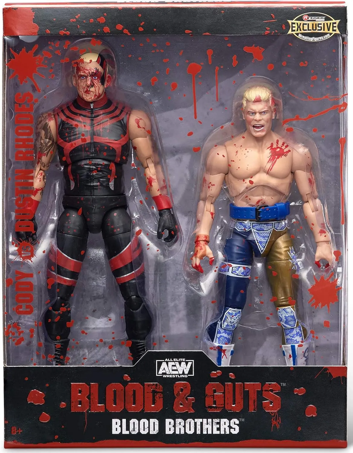 AEW Blood Brothers Cody & Dustin Rhodes AEW Exclusive 2-Pack Wrestling Action Figures
