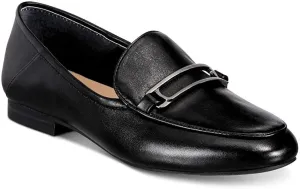 Alfani Womens goldii Leather Almond Toe Loafers, Black, Size 6.5