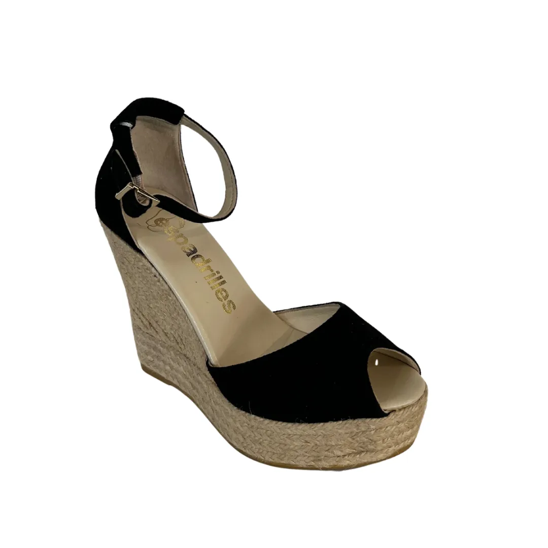 ESPADRILLES Zeppe nere