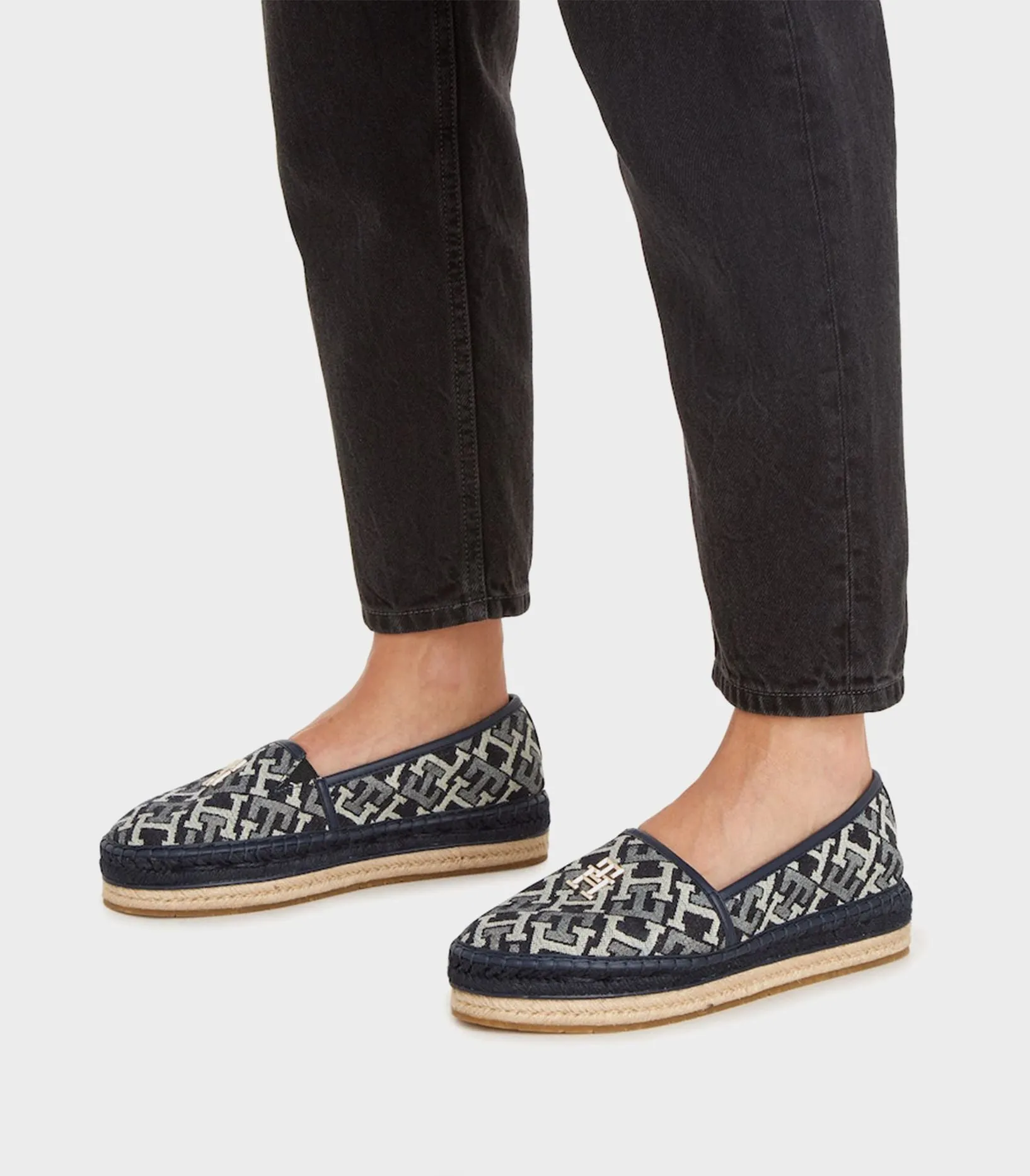 Hilfiger Espadrilles Discounted delivery Denim Monogram Tommy Trending product -
