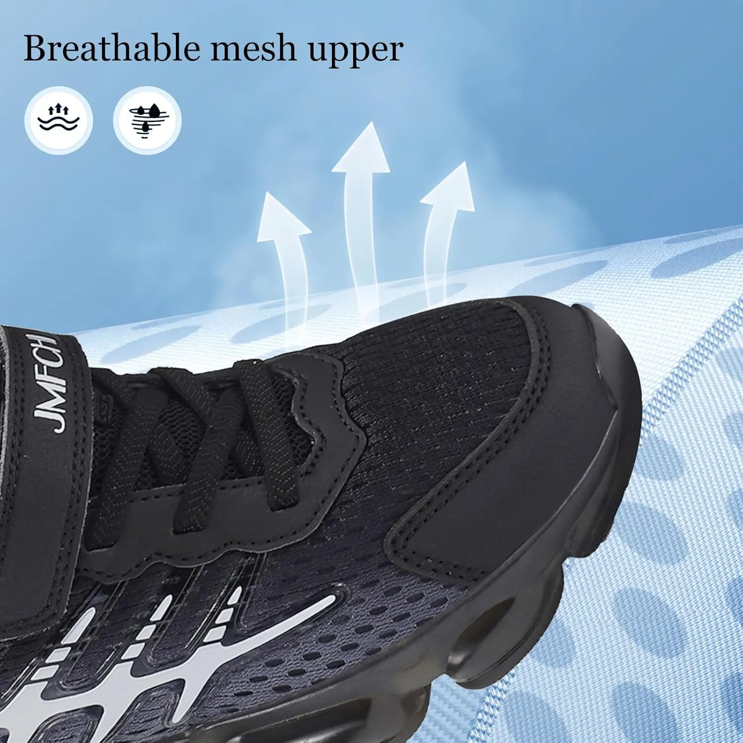 JMFCHI Boys Girls Kids' Sneakers Knitted Mesh Sports Shoes Breathable Lightweight Running Shoes for Kids Fashion Athletic Casual Shoes