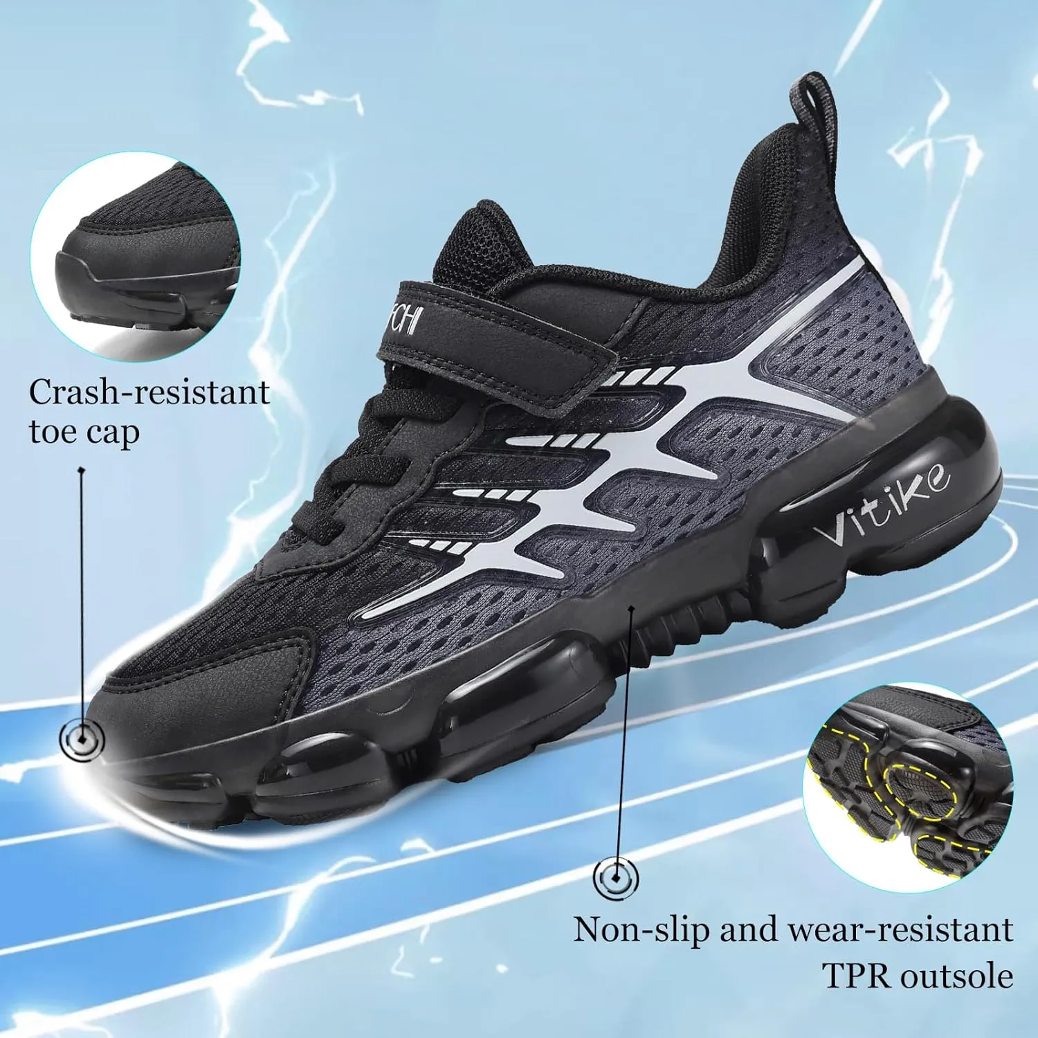 JMFCHI Boys Girls Kids' Sneakers Knitted Mesh Sports Shoes Breathable Lightweight Running Shoes for Kids Fashion Athletic Casual Shoes