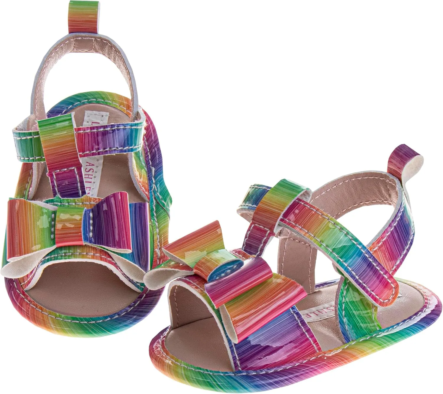 Josmo Baby Lightweight Sandals - Girls NewBorn SlipOn (Size 2-4 Infant)