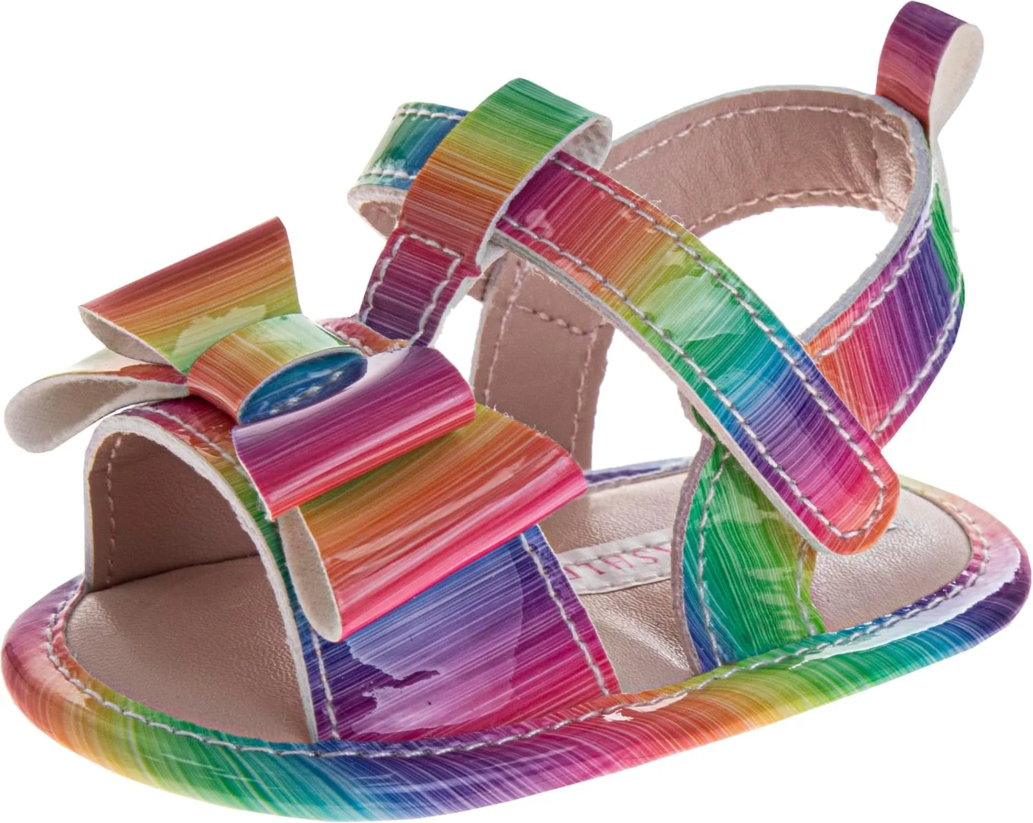 Josmo Baby Lightweight Sandals - Girls NewBorn SlipOn (Size 2-4 Infant)