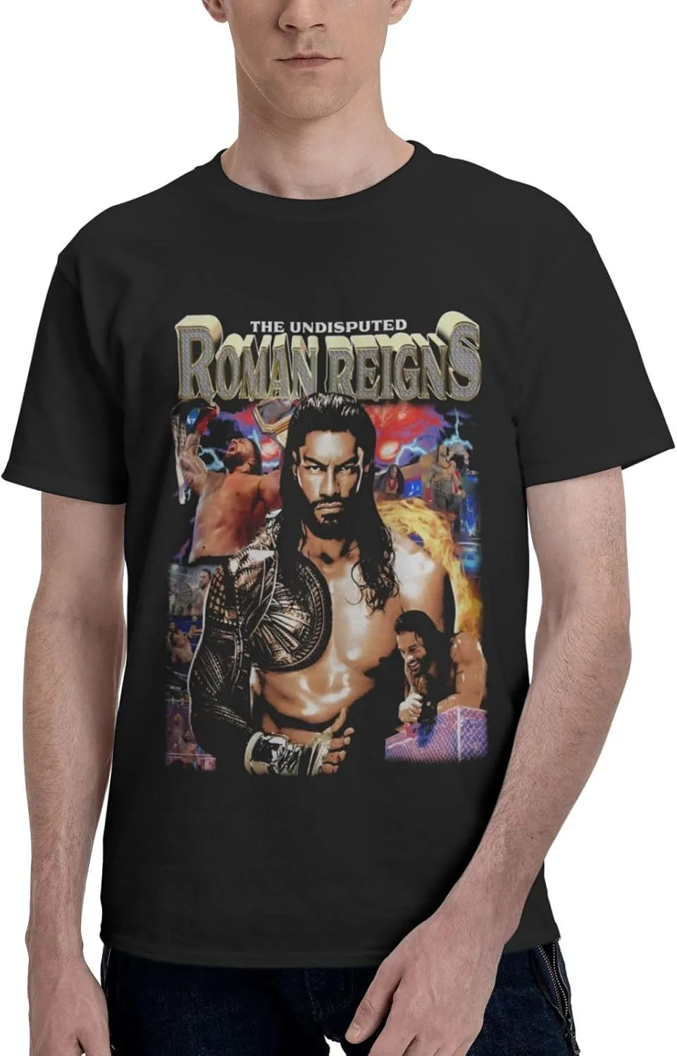 Man Short Sleeve Cotton Comfortable T-Shirts Crew Neck Top Funny Fashion Graphic Tees Classic Clothing Tshirts
