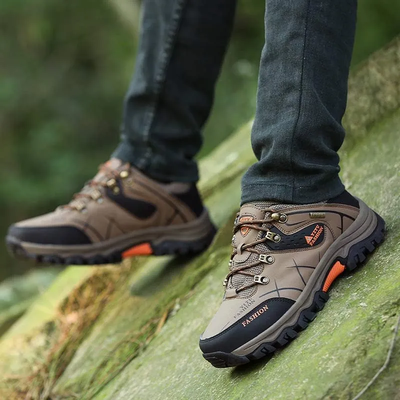 Men's Ankle Mid Waterproof Hiking Boots Outdoor Lightweight Jogging Shoes Climbing and Trekking Boot