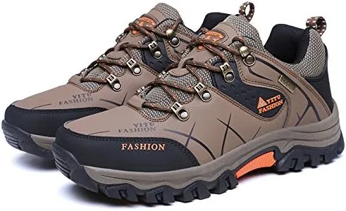 Men's Ankle Mid Waterproof Hiking Boots Outdoor Lightweight Jogging Shoes Climbing and Trekking Boot