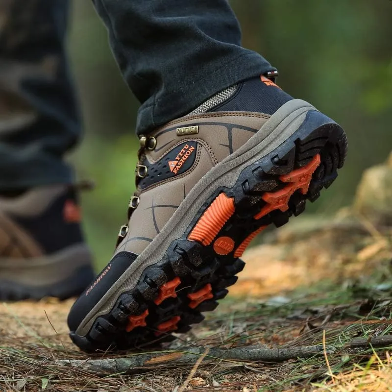 Men's Ankle Mid Waterproof Hiking Boots Outdoor Lightweight Jogging Shoes Climbing and Trekking Boot