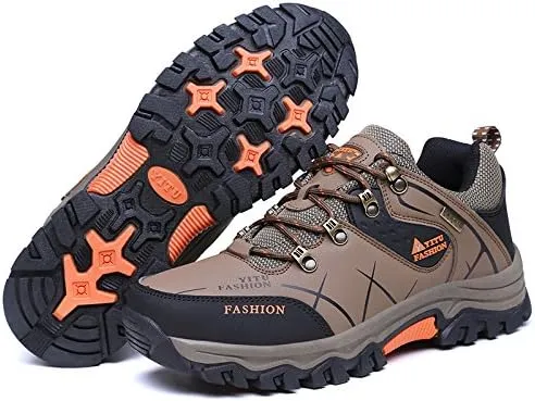 Men's Ankle Mid Waterproof Hiking Boots Outdoor Lightweight Jogging Shoes Climbing and Trekking Boot