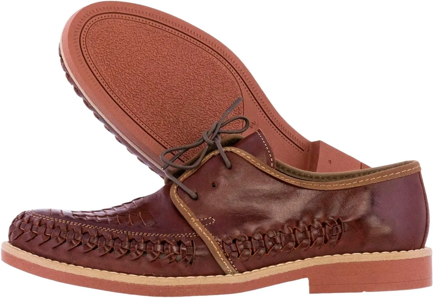 Men's Chedron Authentic Mexican Laced Huaraches Lace Up Sandals Closed Toe