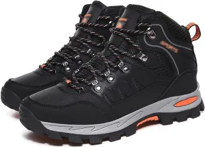 Men's Hiking Shoes, High Top, Outdoor, Camping, Open Air, Mountain Climbing, Hiking (Color : Black, Size : 9)