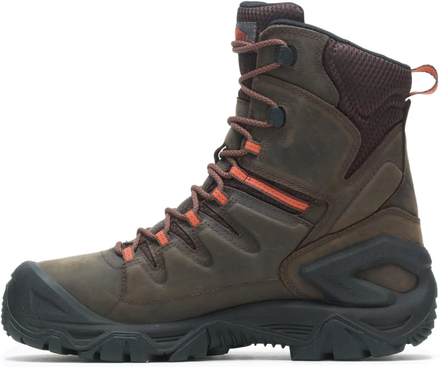 Merrell Men's Strongfield Leather 8in Thermo Waterproof Comp Toe Espresso Work Boots Strongfld 8" Wp Ct