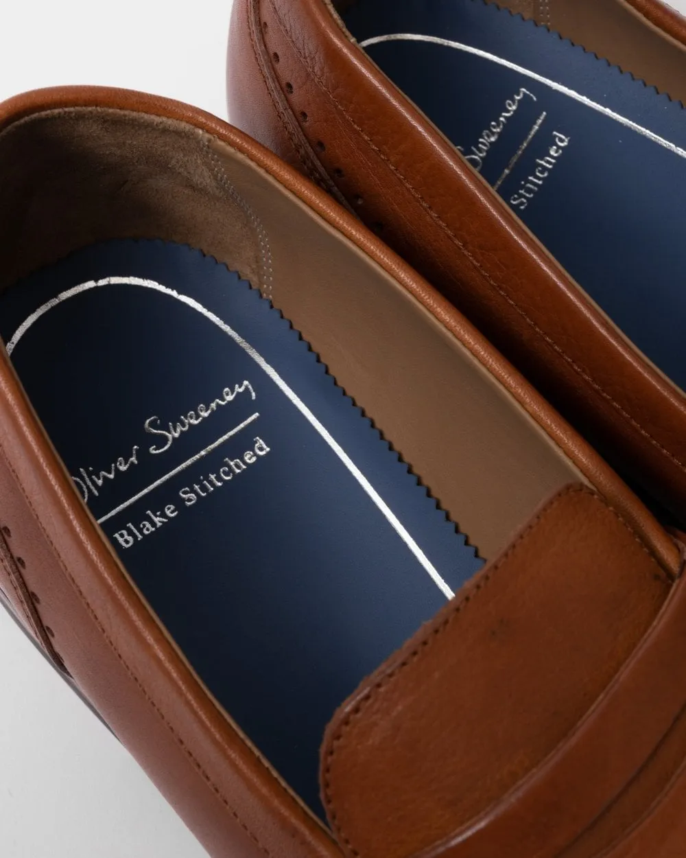 Oliver Sweeney Buckland Mens Milled Leather Penny Loafers