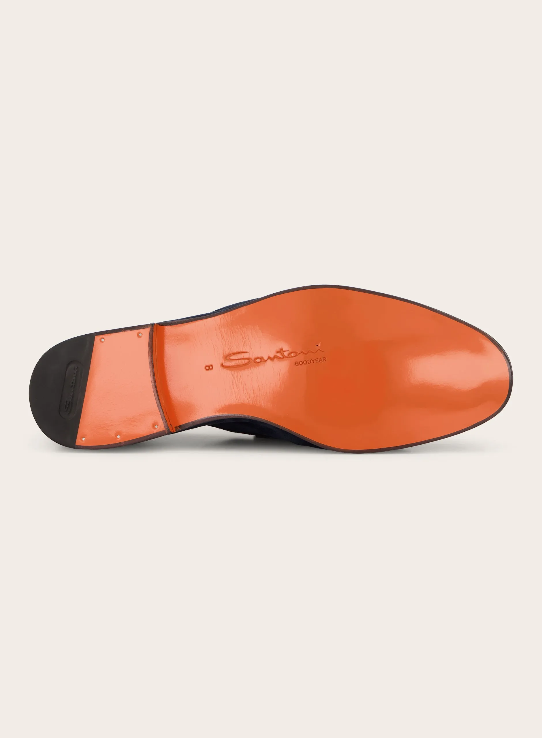 Penny loafers van suède