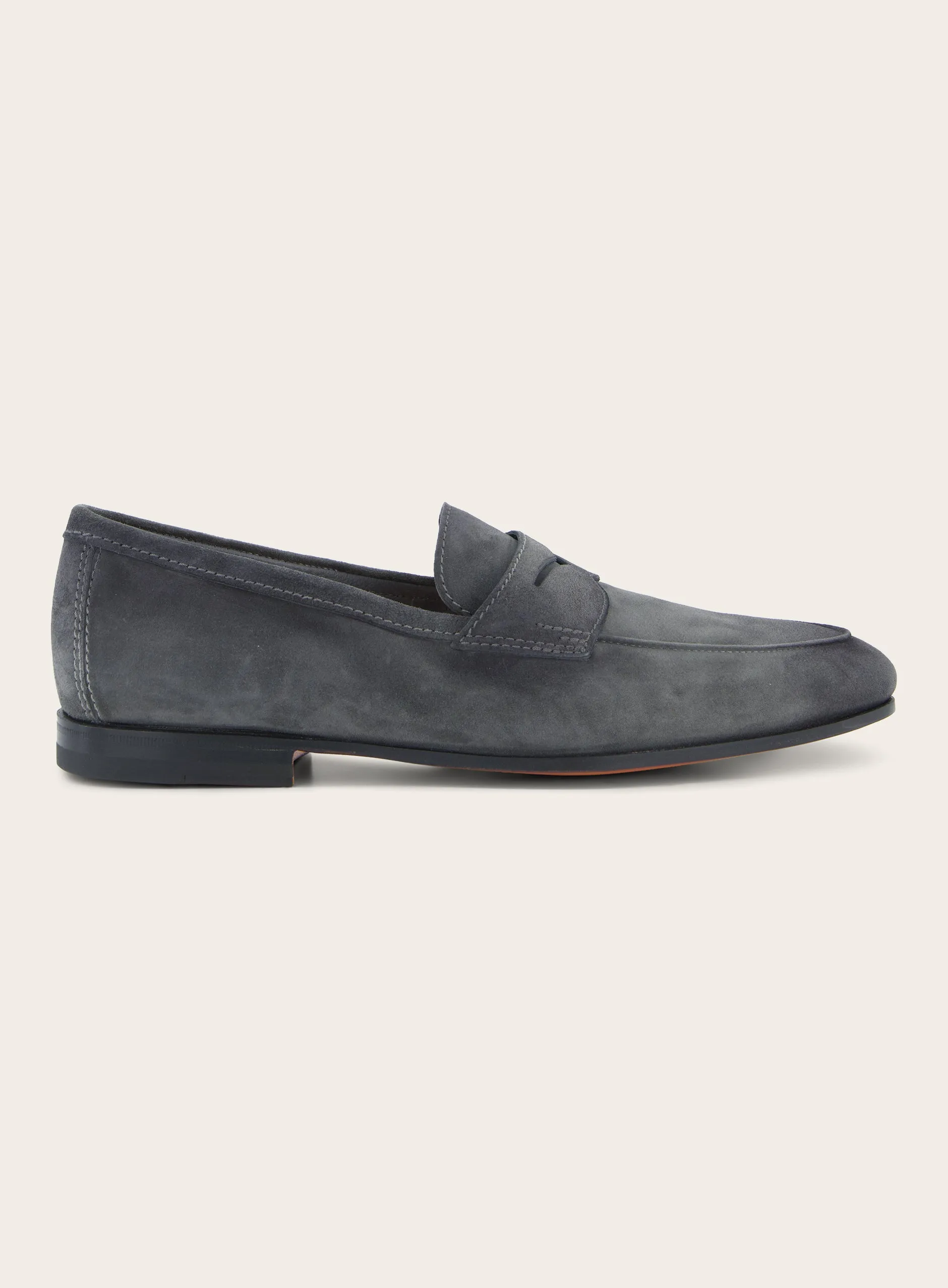 Penny loafers van suède