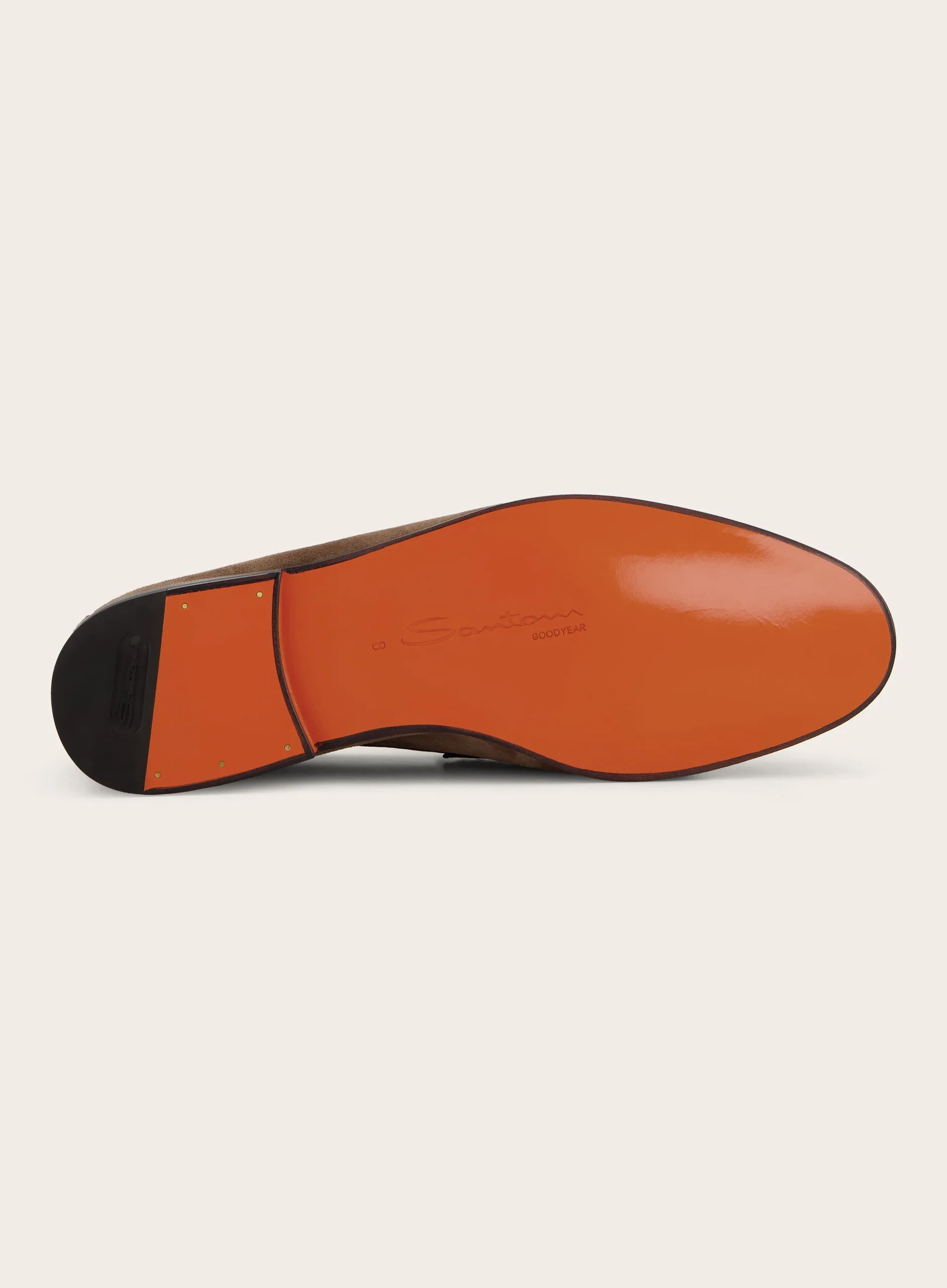 Penny loafers van suède