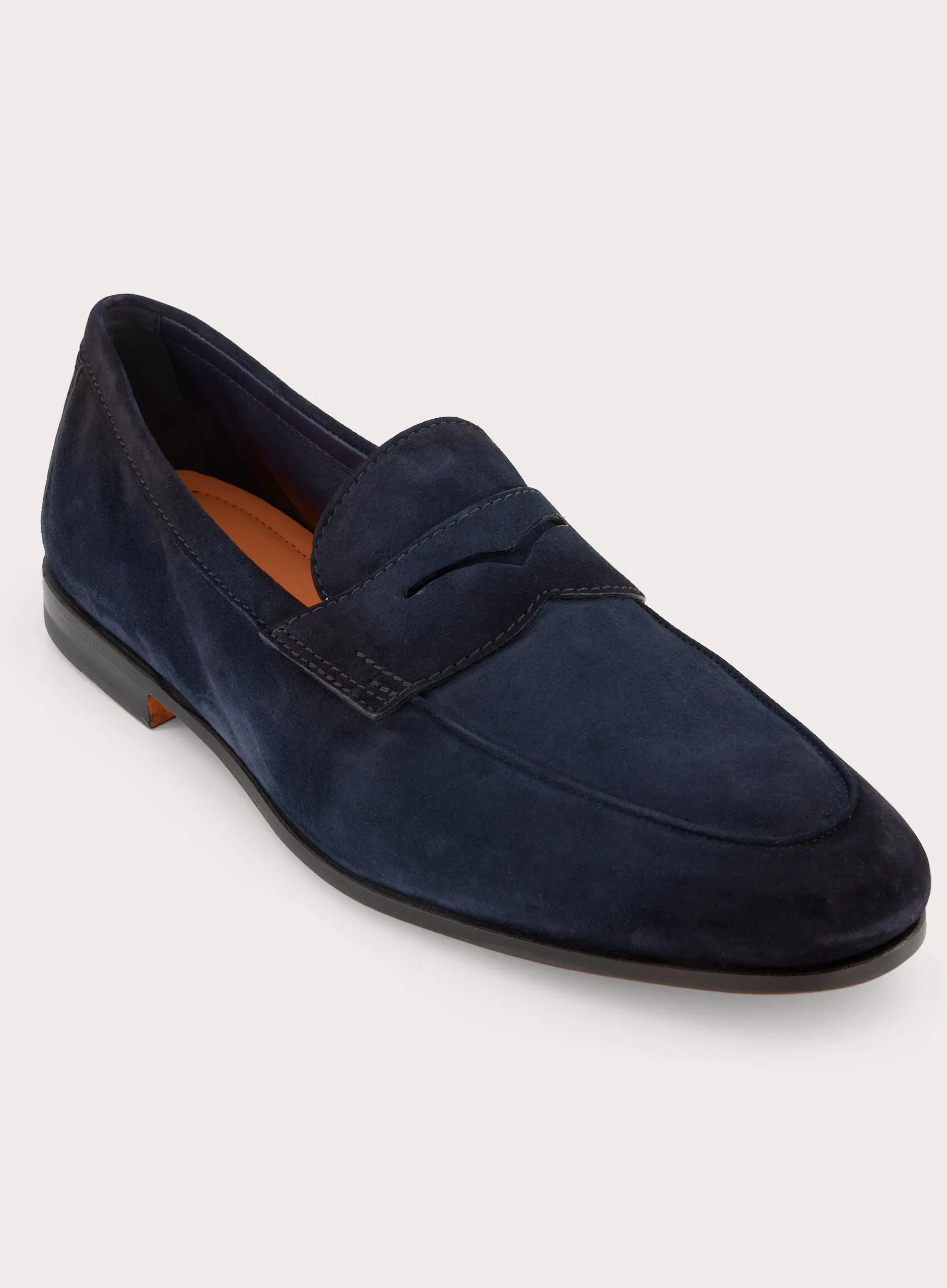 Penny loafers van suède