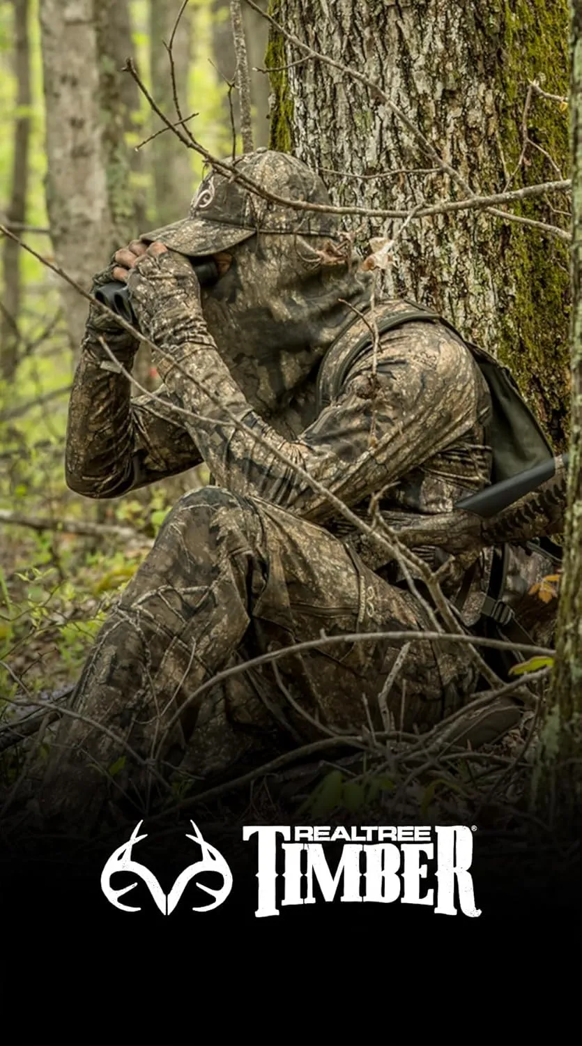Realtree Men's 5-Pocket Camo Hunting Pant - Durable Pants with Reinforced Knees, Water-Resistant, Breathable Ripstop Fabric