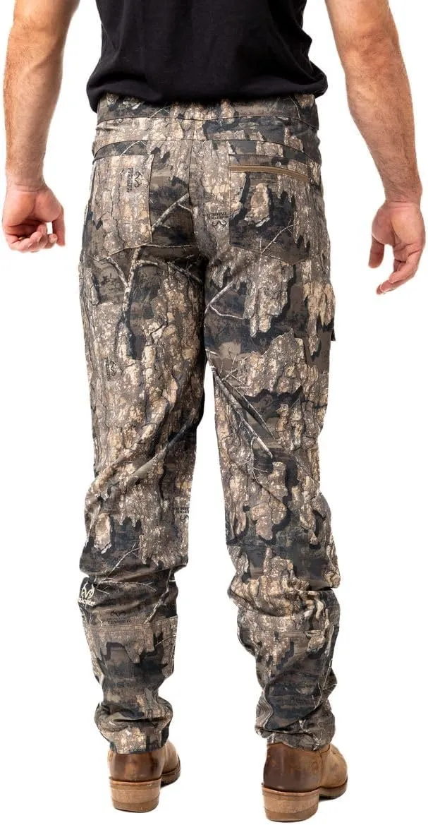 Realtree Men's 5-Pocket Camo Hunting Pant - Durable Pants with Reinforced Knees, Water-Resistant, Breathable Ripstop Fabric