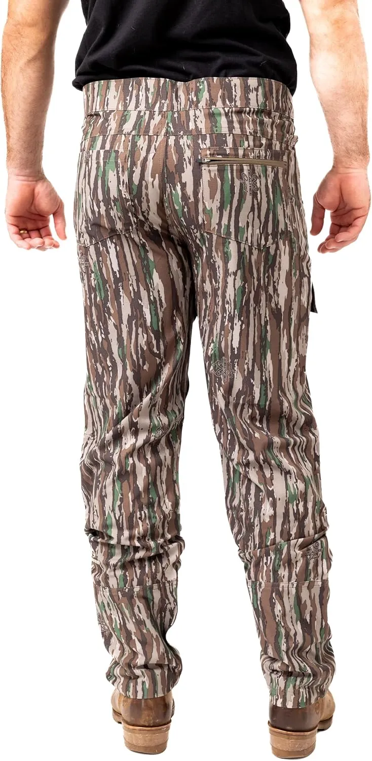Realtree Men's 5-Pocket Camo Hunting Pant - Durable Pants with Reinforced Knees, Water-Resistant, Breathable Ripstop Fabric