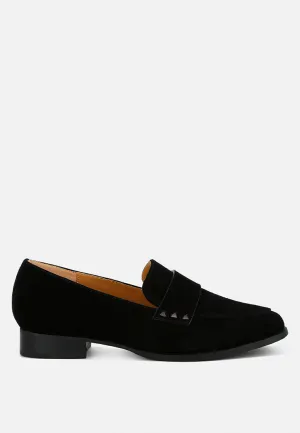 Studded Suede Loafers By Ruw