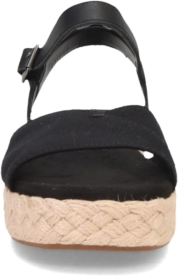 TOMS Womens Abby Platform Espadrille Casual Sandals Casual Low Heel 1-2" - Off White