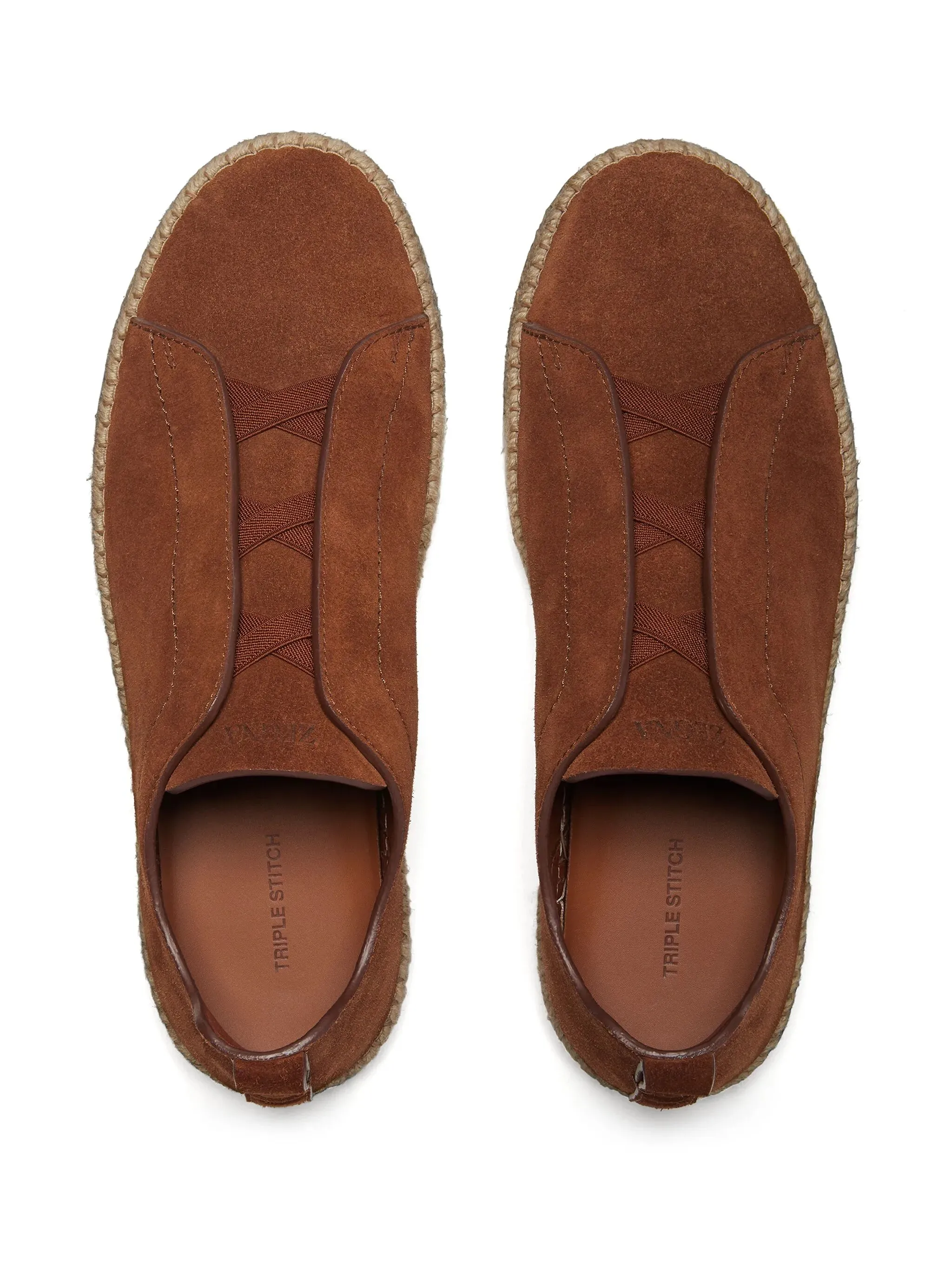 Triple Prompt response espadrilles suede Stitch Positive testimonials