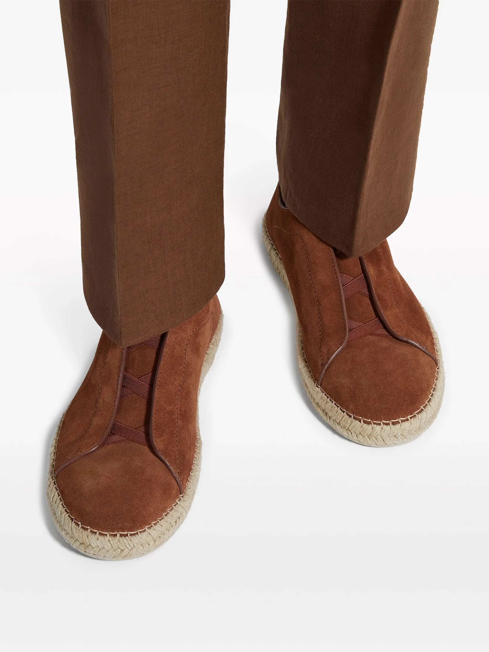 Triple Prompt response espadrilles suede Stitch Positive testimonials
