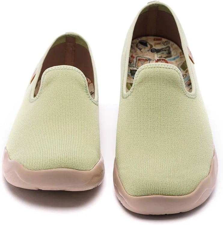 UIN Women's Slip On Loafers Lightweight Sneakers Flats Walking Casual Art Painted Travel Shoes Spray It