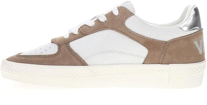 Vintage Havana Womens Fast Metallic Perforated Lace Up Sneakers Shoes Casual - Brown, White