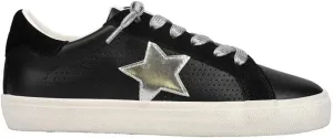 Vintage Havana Womens Gadol Perforated Slip On Sneakers Shoes Casual - Black