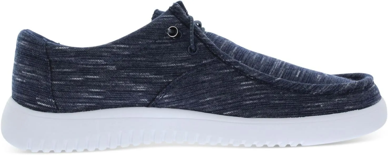 Weatherproof Vintage Mens Navy Marled Cushioned Ollie Round Toe Platform Lace-Up Sneakers Shoes 13 M