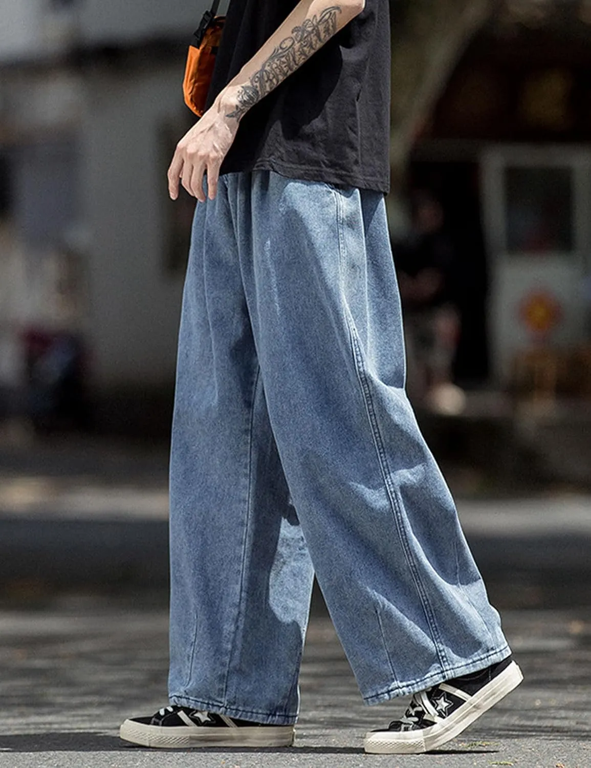 Y2k Baggy Jeans Men Hip Hop Denim Pants Wide Leg Streetwear Jeans Grunge Skateboard Skater Pants