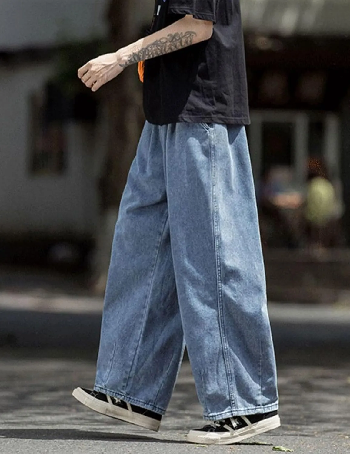 Y2k Baggy Jeans Men Hip Hop Denim Pants Wide Leg Streetwear Jeans Grunge Skateboard Skater Pants