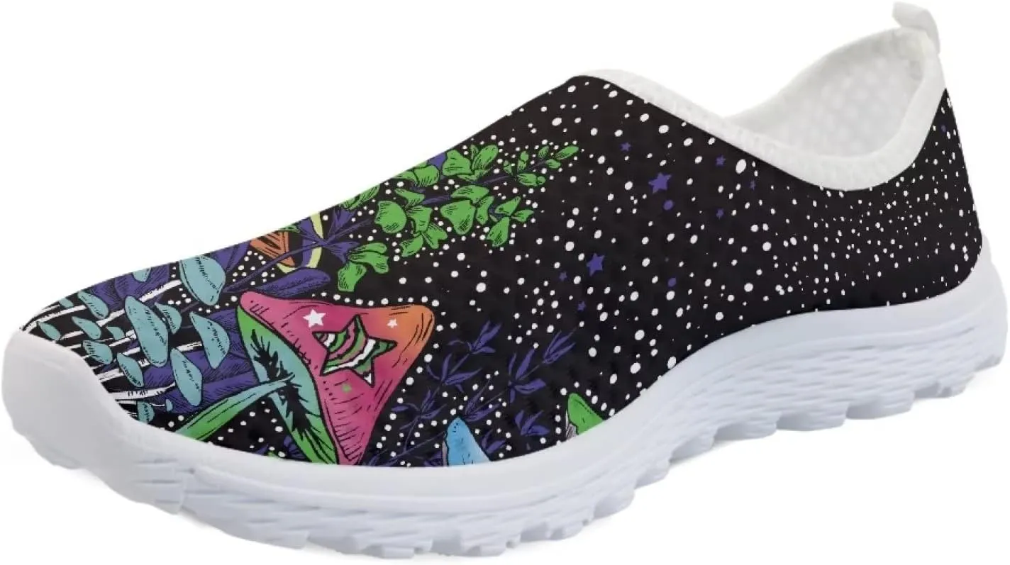 Yzaoxia Running Shoes for Women Size 5.5-11.5 Slip on Athletic Shoes Breathable Mesh Sneakers Flats