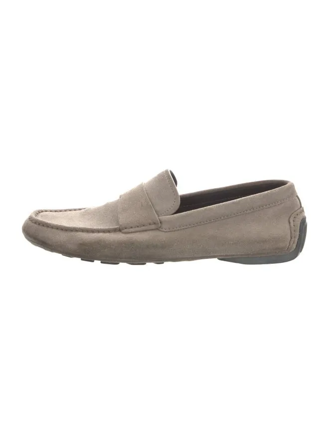 Zegna suede beige loafers